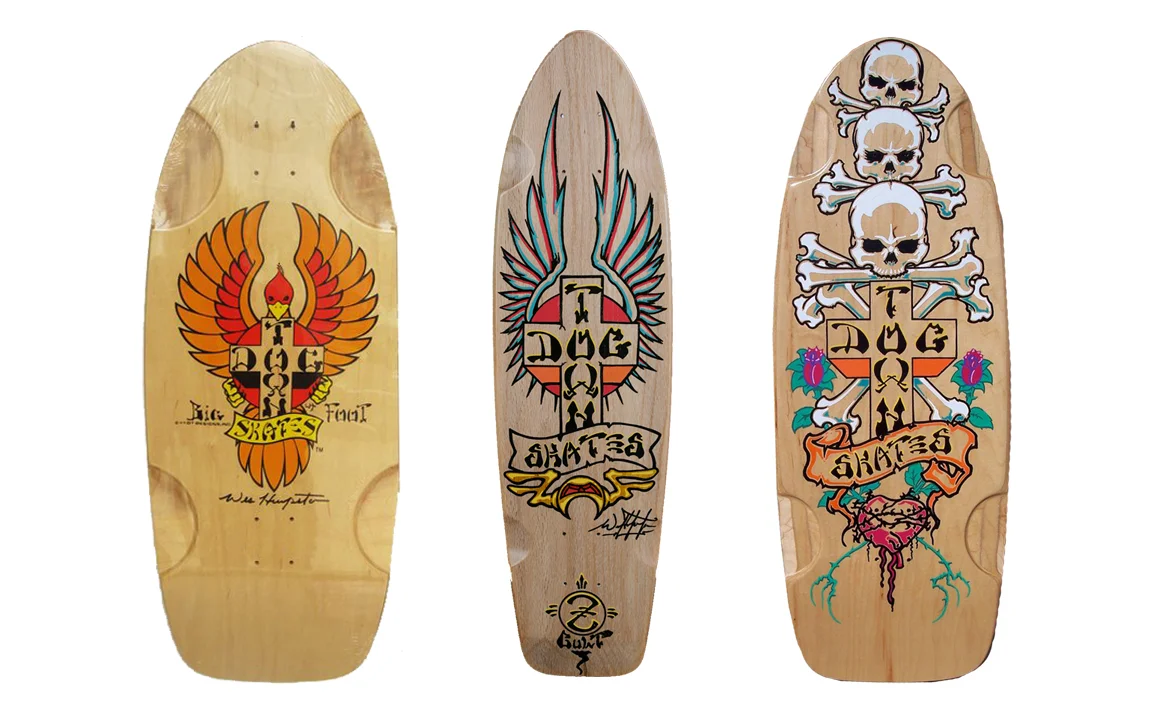 Dog Town skate decks designed by Wes Humpston