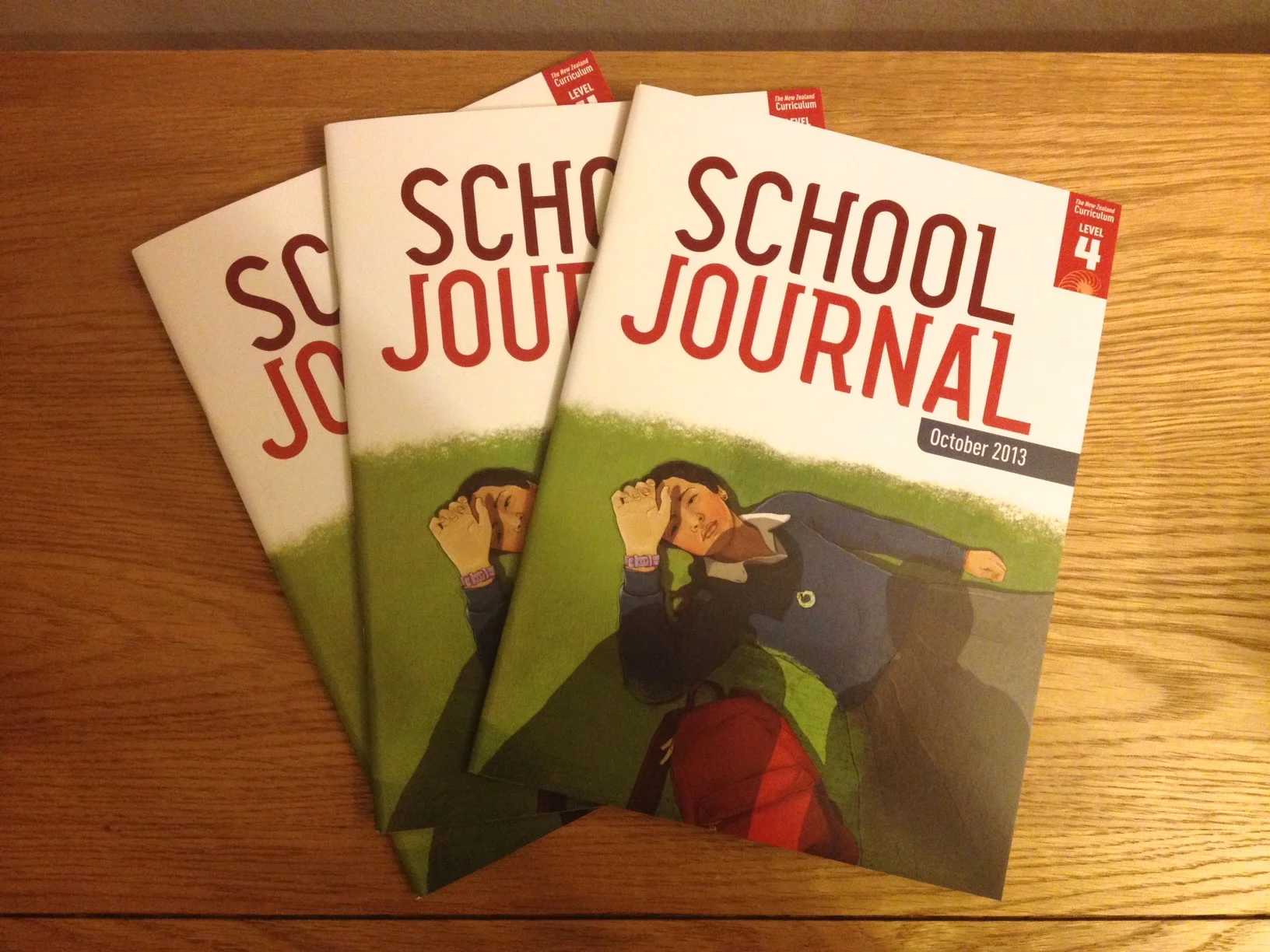 One of our last School Journals arrived from the printers. I can't wait for the next one to say it was designed by Bolster Design