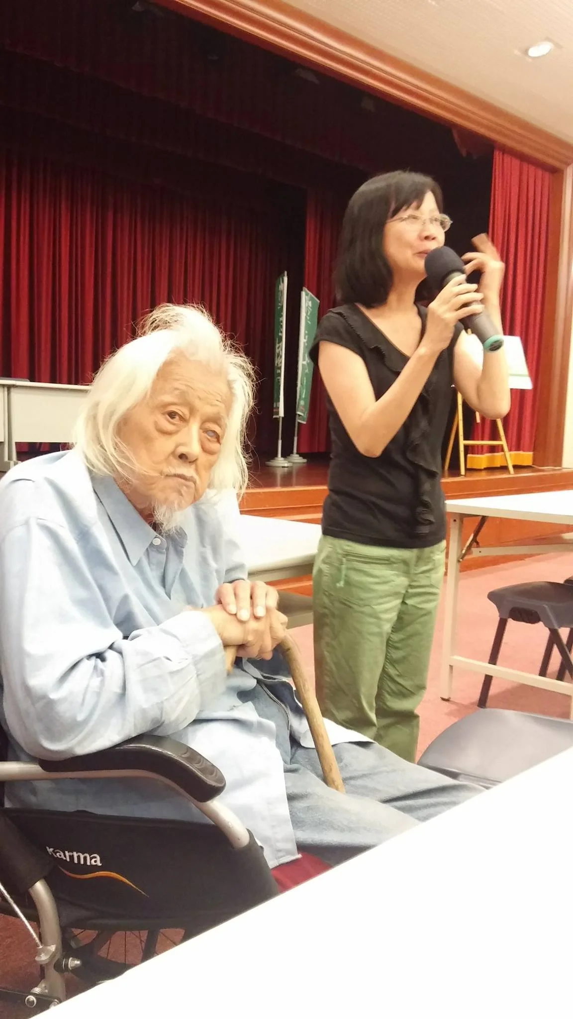 Su Beng with Lihkuei Chen, the director of the film Su Beng: The Revolutionist