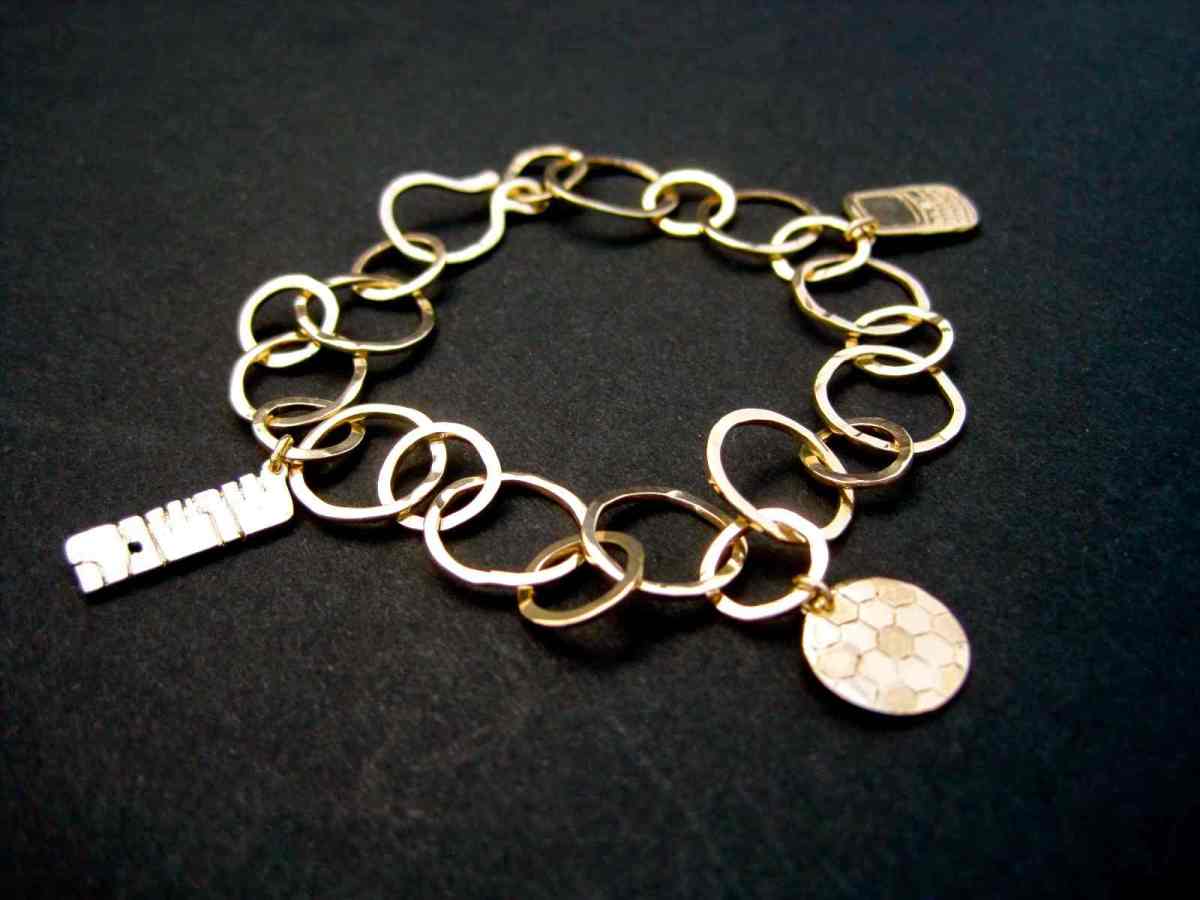 Custom Gold Charm Bracelet