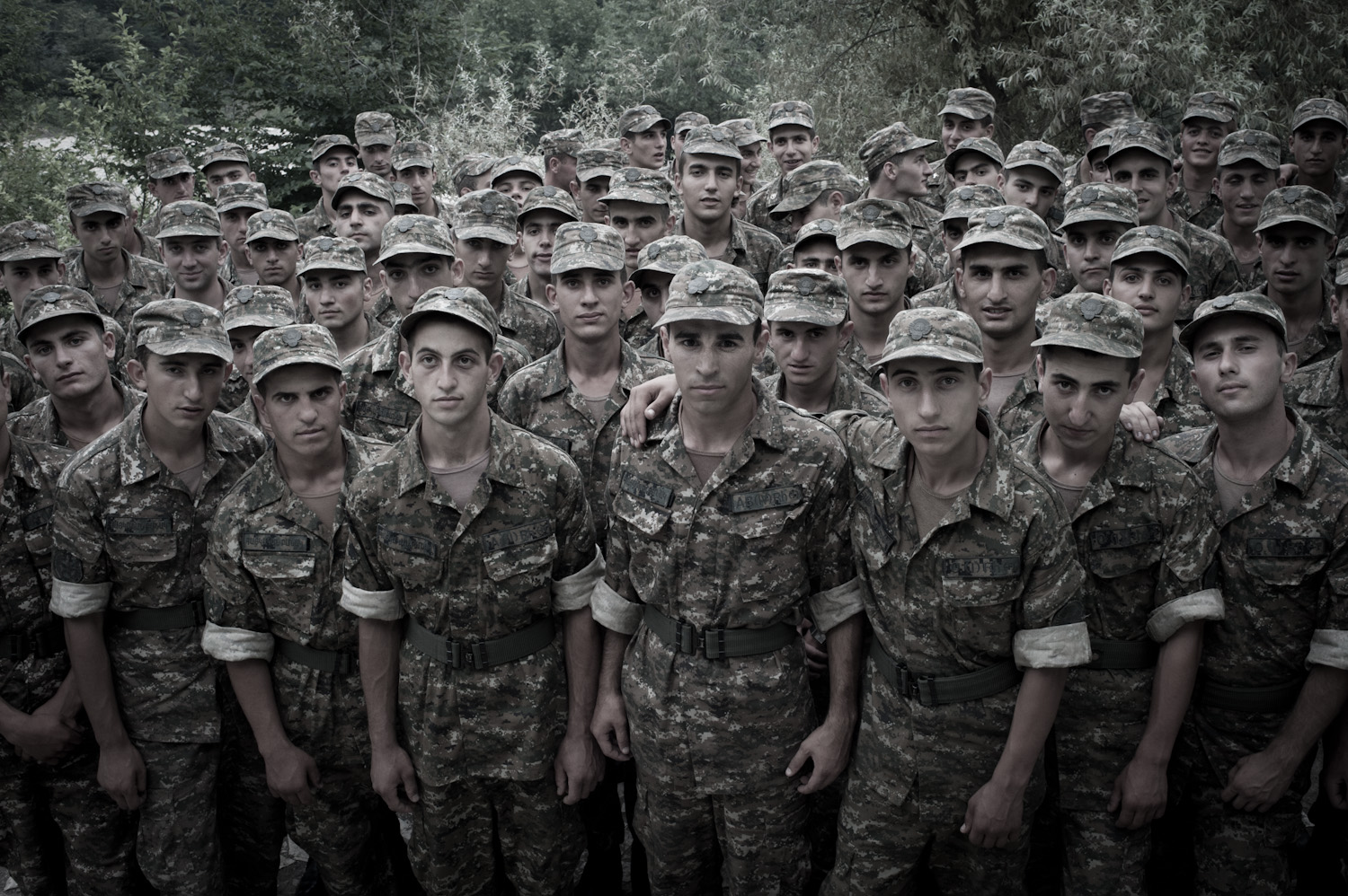  Conscripts at the Yeghnikner military base, Nagorno-Karabakh.  