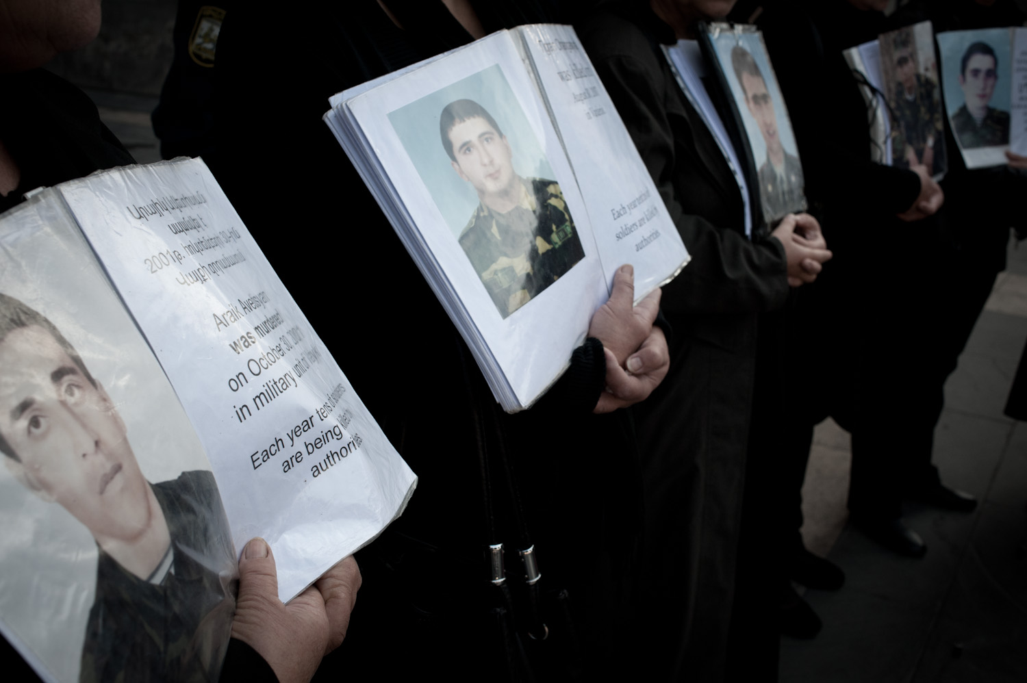  To learn more or to get involved with the issue of non-combat deaths in Armenia, please connect with the following people/organizations: Lala Aslikyan, Tsovinar Nazaryan -  Army in Reality Civic Initiative  | Zhanna Alexanyan -  Journalists for Huma