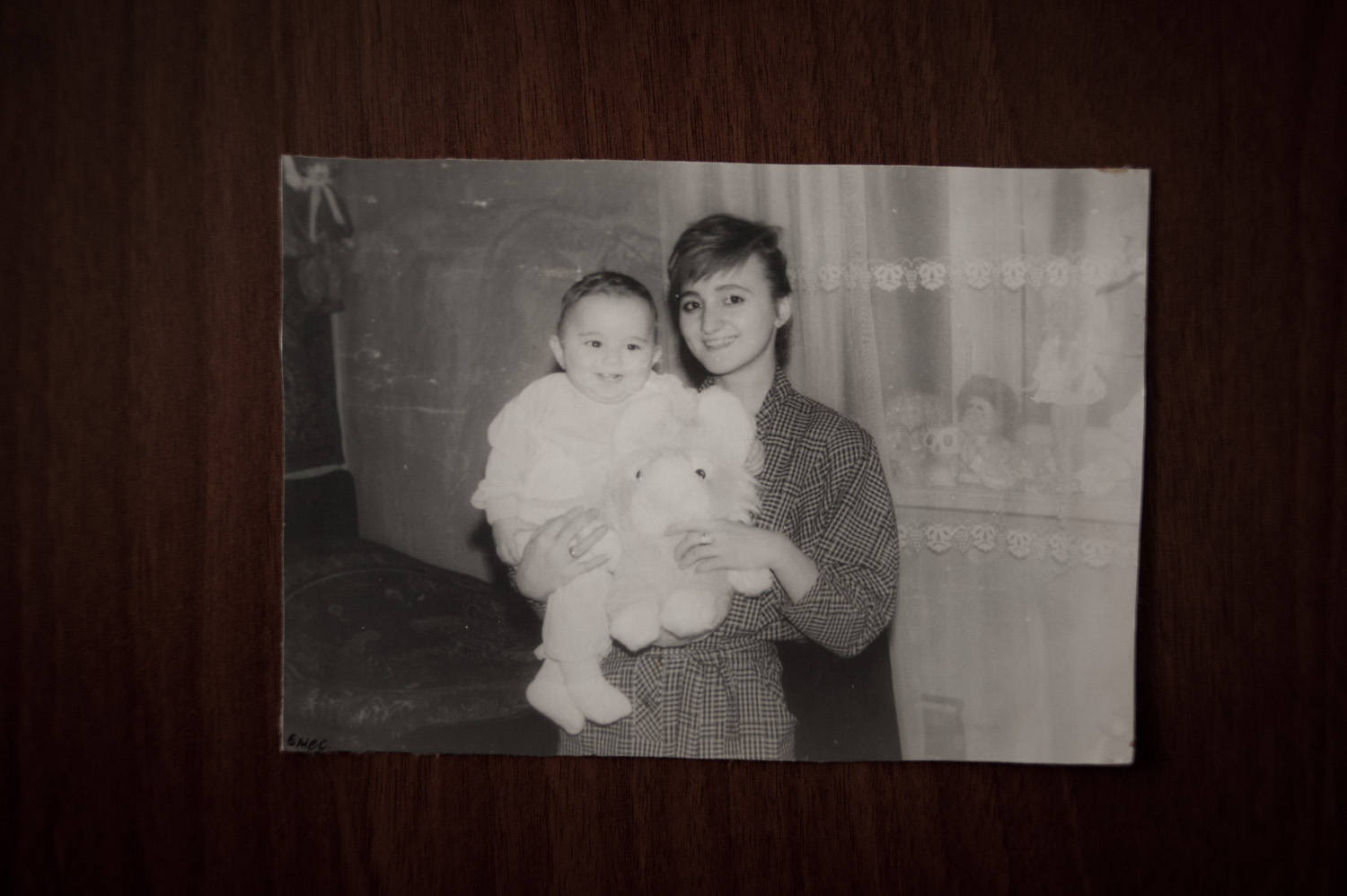 Nana with baby Valery. She believes her son's death was related to his having witnessed the fuel theft. 