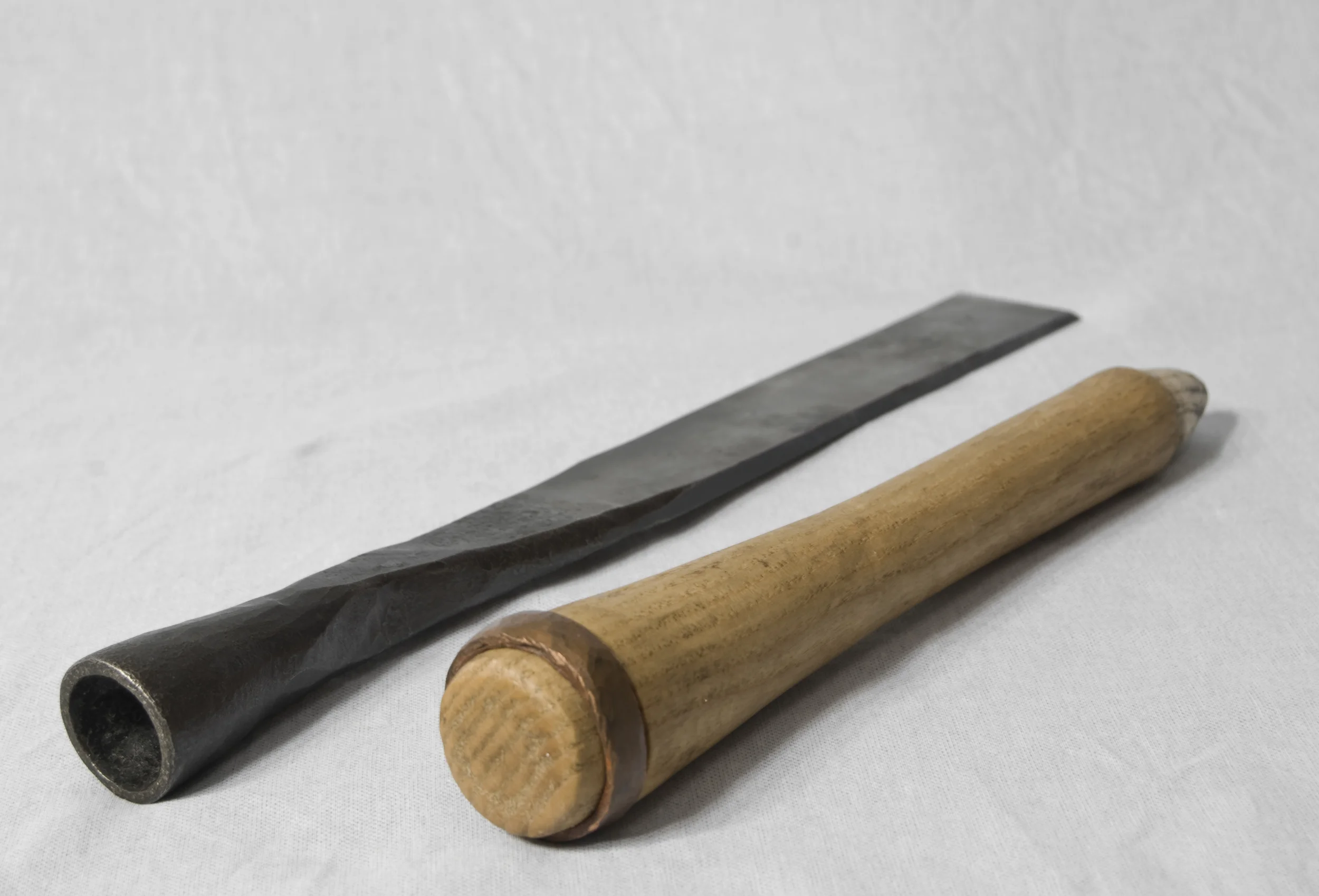 Hand Forged 1" Framing Chisel, Turned Ash Handle