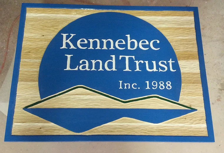 Kennebec Land Trust Front Sign - Painting
