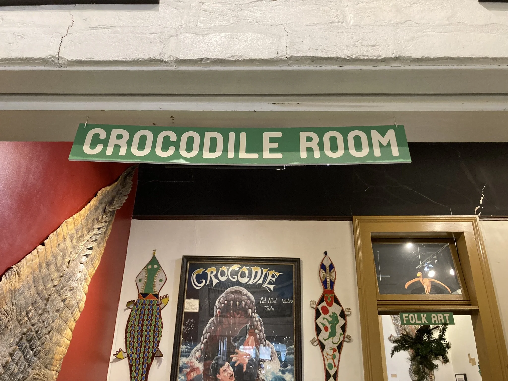 Crocodiles have their own room at the Alligator Museum.