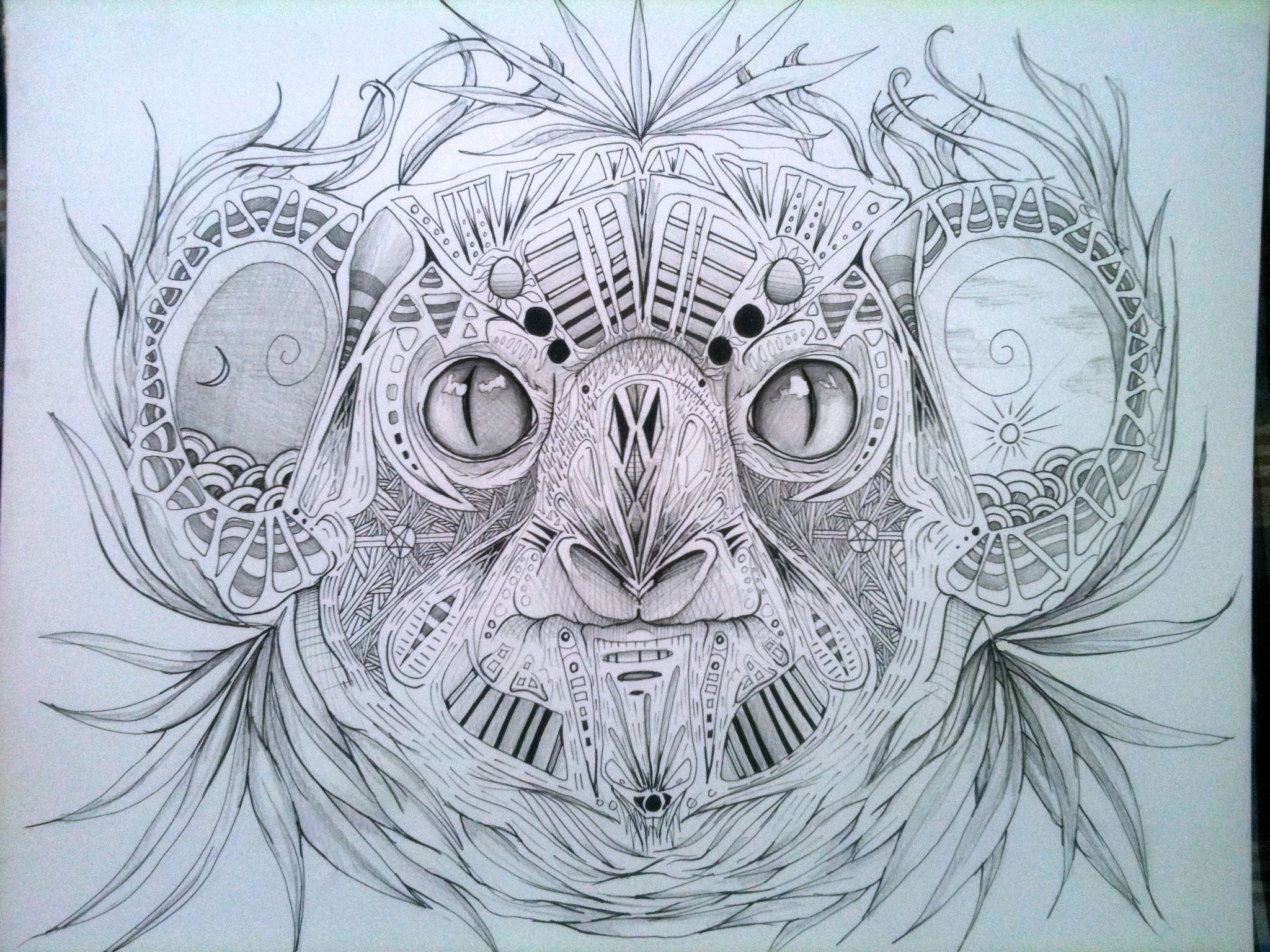   Wildering , 24 x 18 pen and colored pencil 