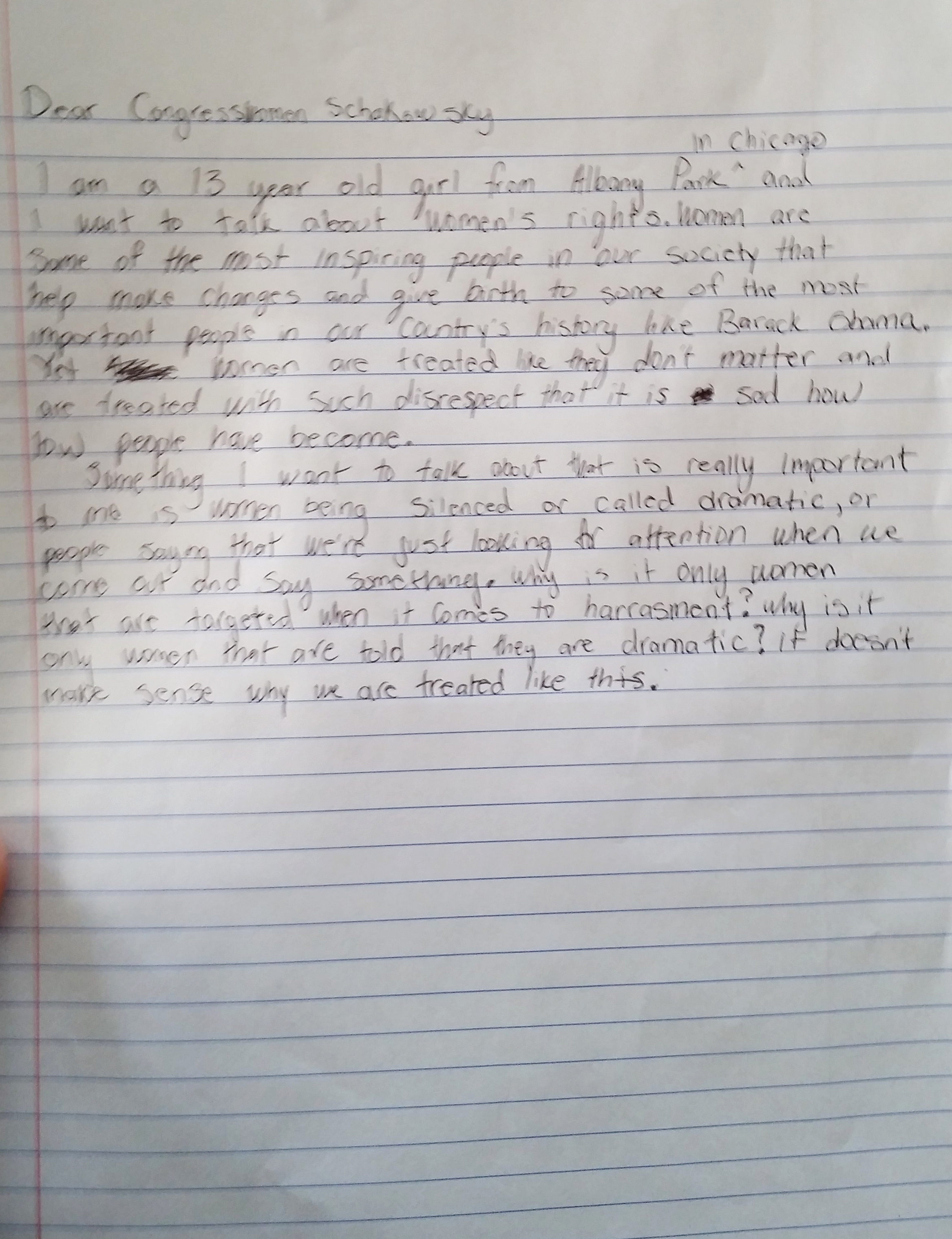 - 8th grade student