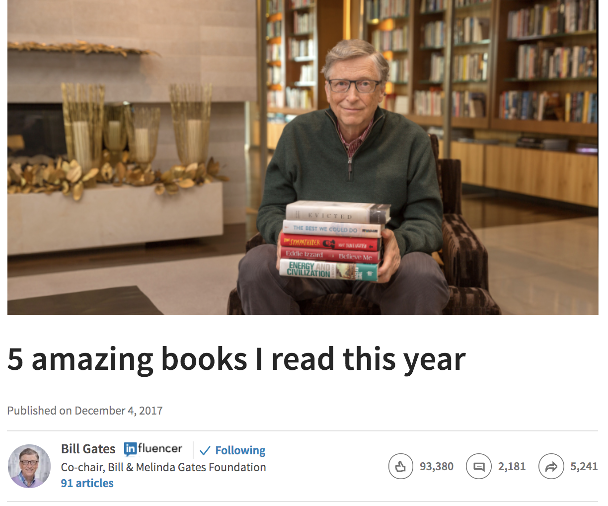 If Bill Gates can find time to read books, so can you.