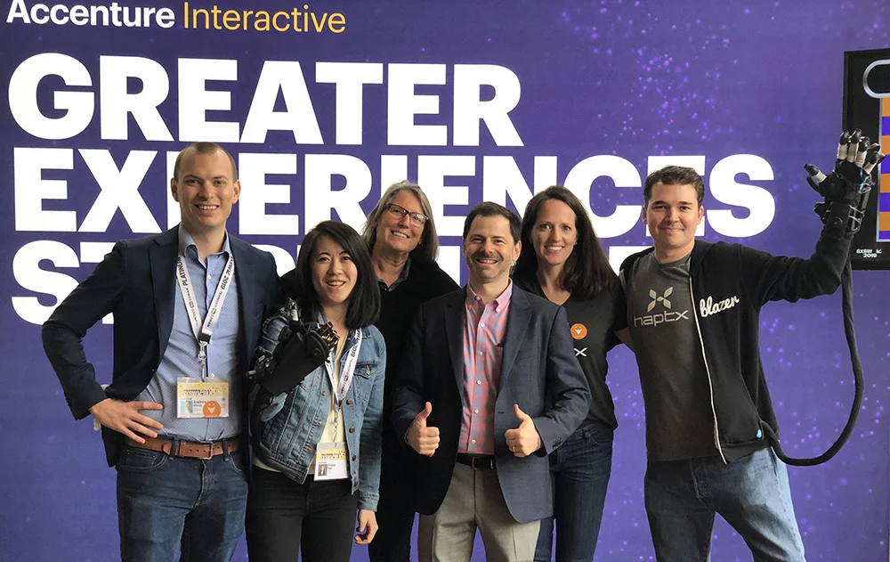 With the HaptX team at SXSW.