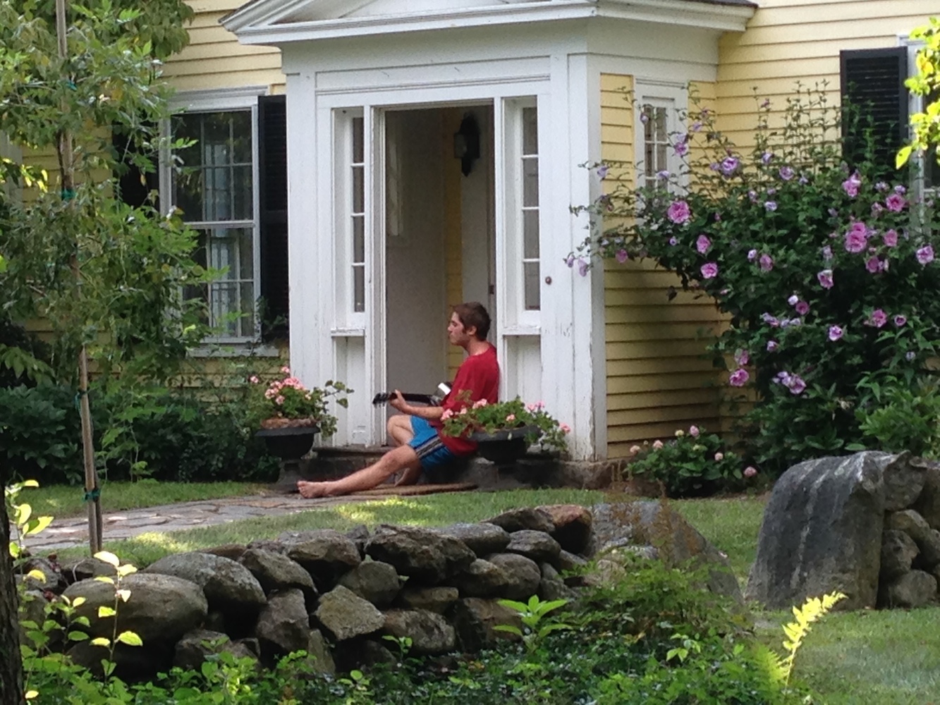 Summers wind down, the air has changed, and I pause, before driving away, to embrace a spontaneous moment. Warm interiors and the gradual layering of clothes will begin to replace porches and bare feet, but the music will linger on in my heart, and the passages of time will continue to strengthen my love. 