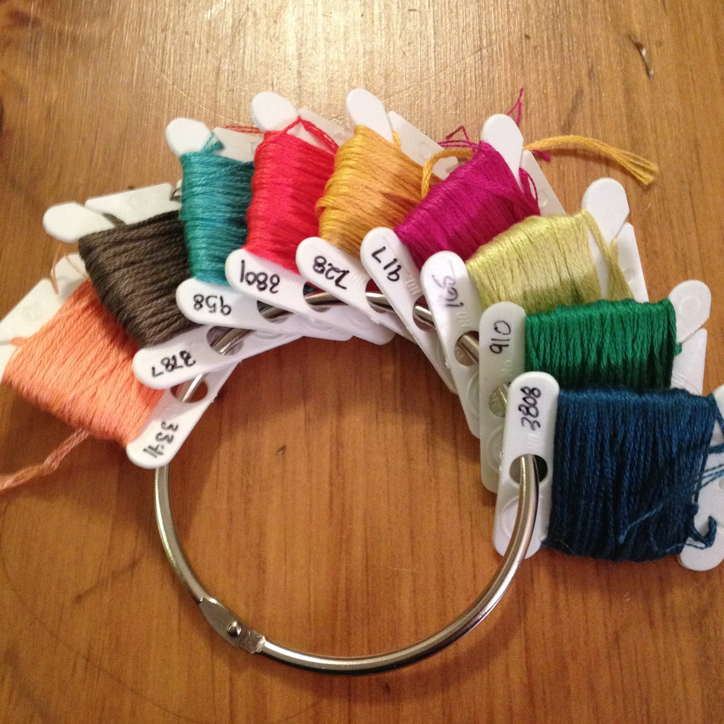 My color palette for my next embroidery project