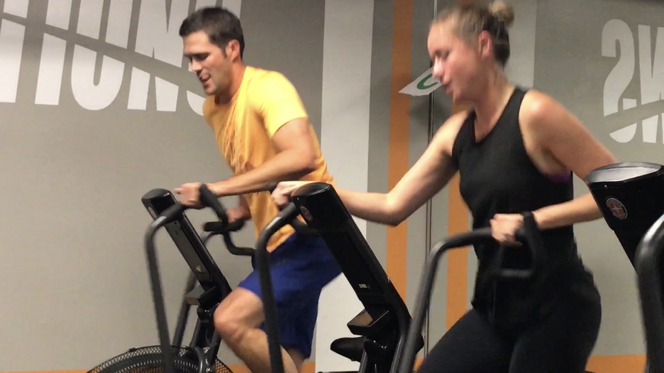 Improve cardiovascular strength on our fan bikes.