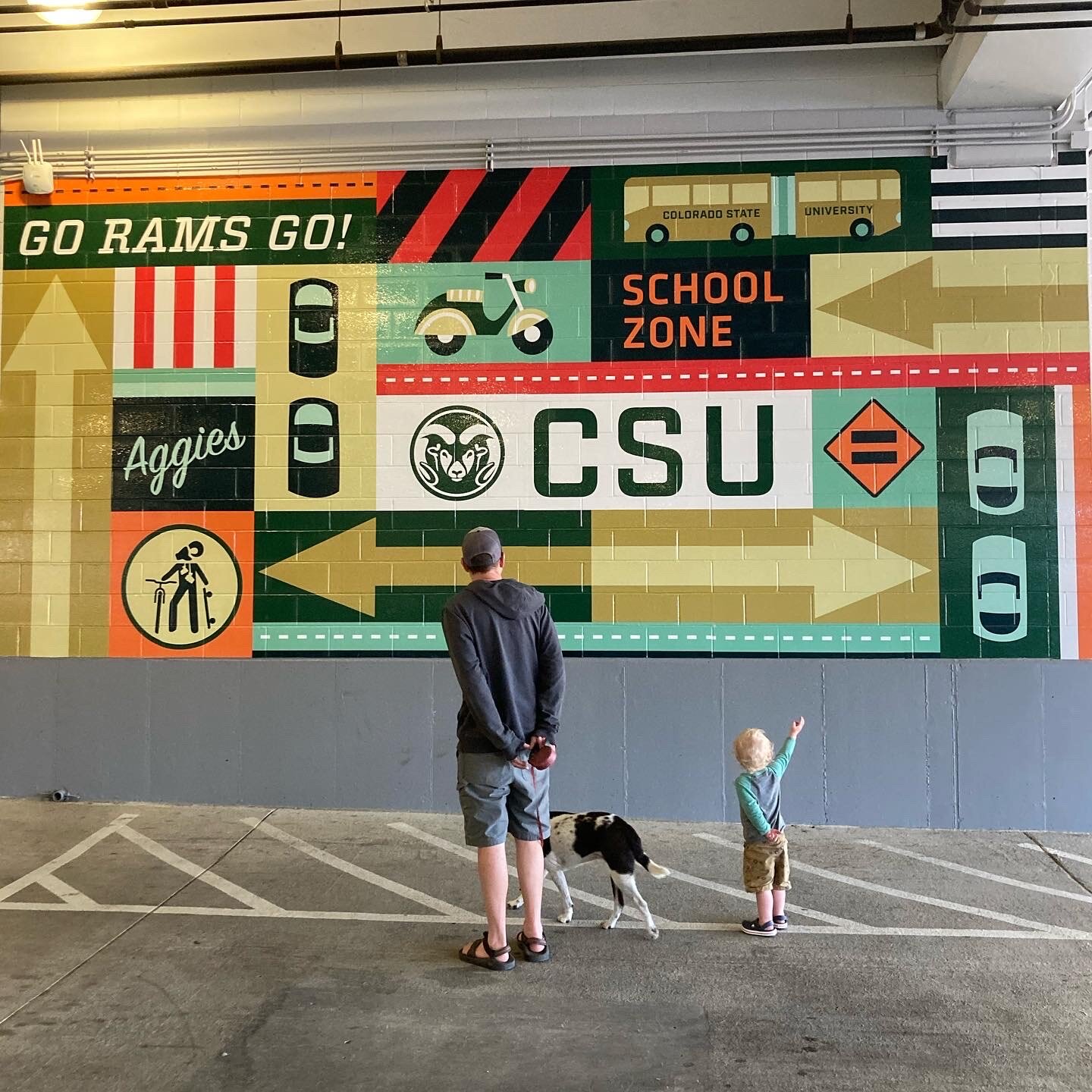 Parking Garage Mural Design for CSU