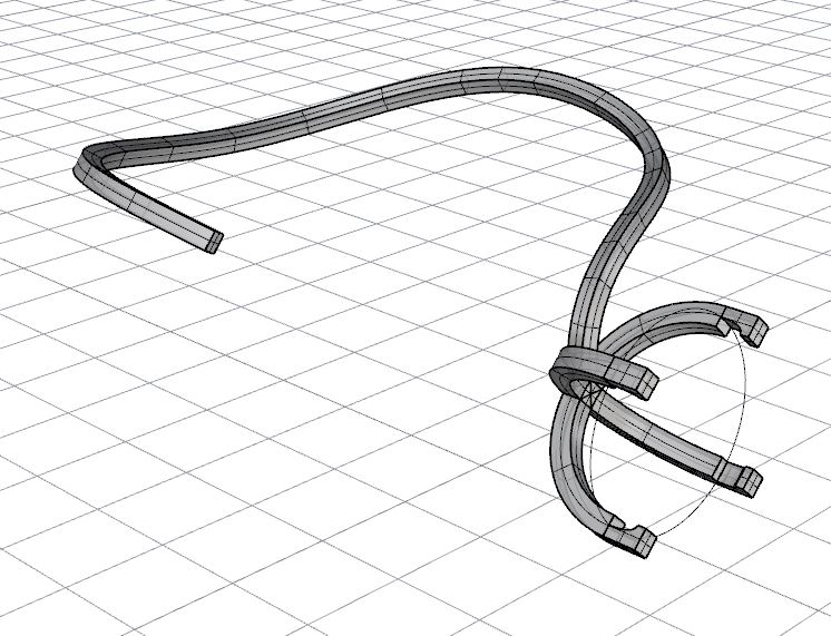 model of the 3D print 