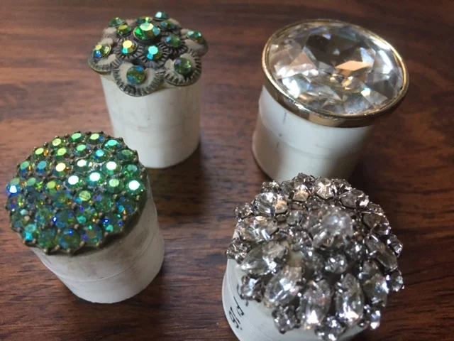 Rhinestone buttons