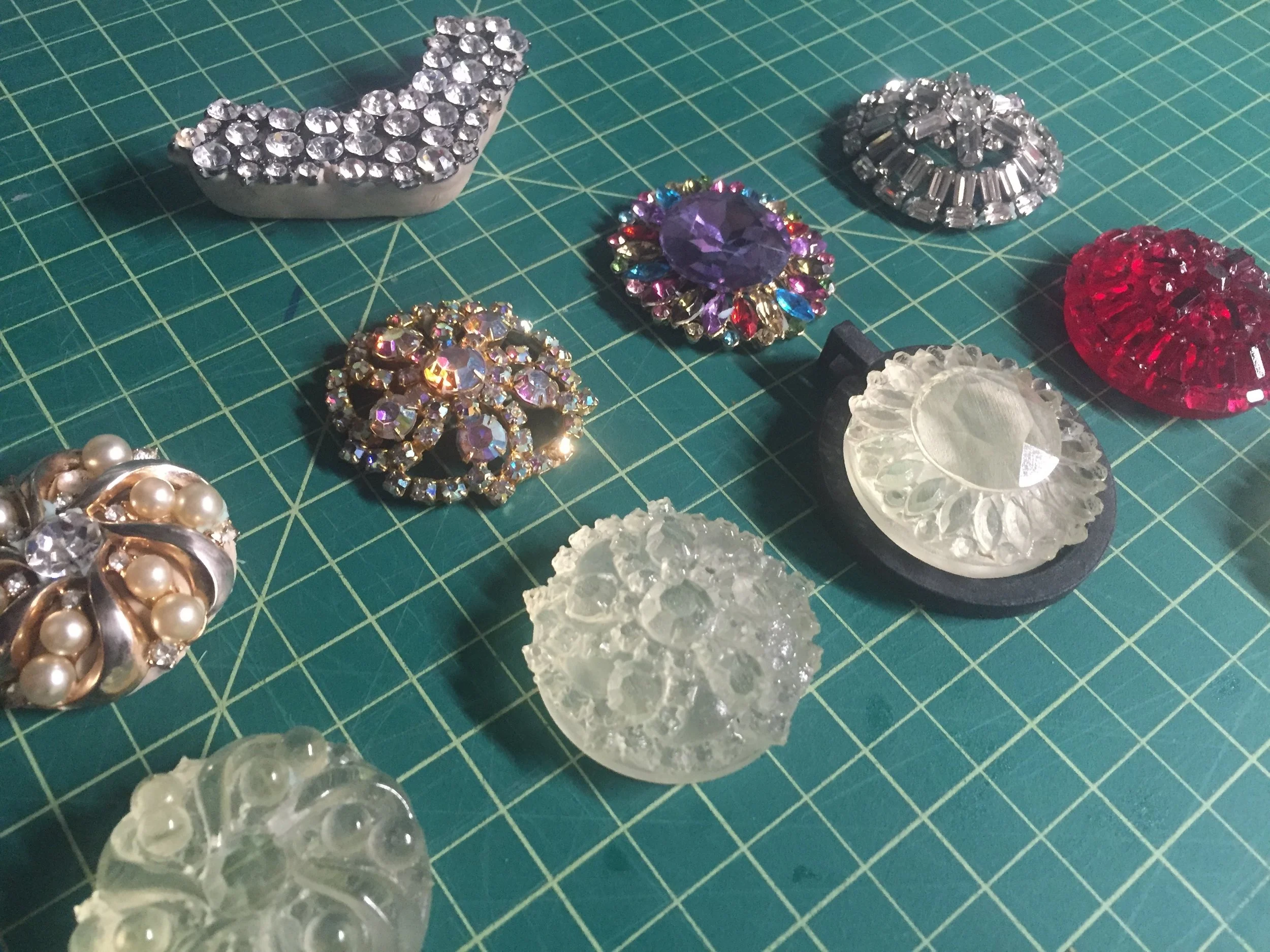 Source pieces for BROOCH
