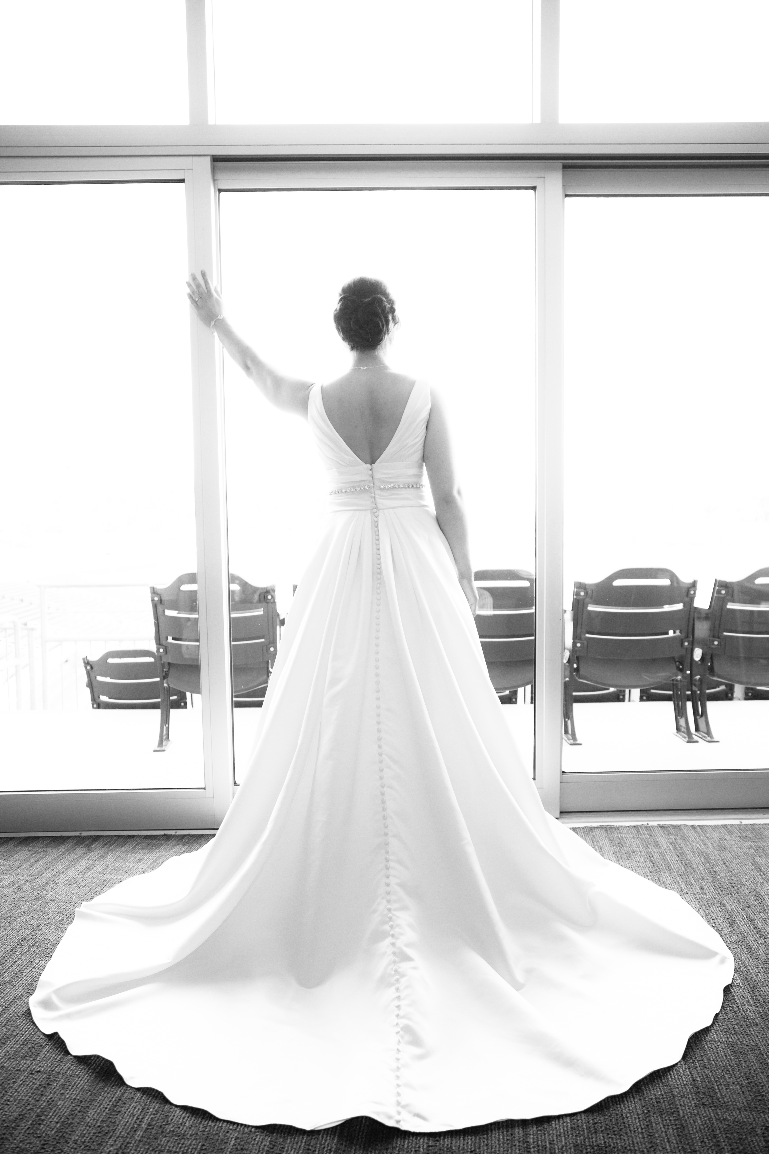 From one of the suites. Those are buttons running all the way down the dress. Seriously though. So beautiful.