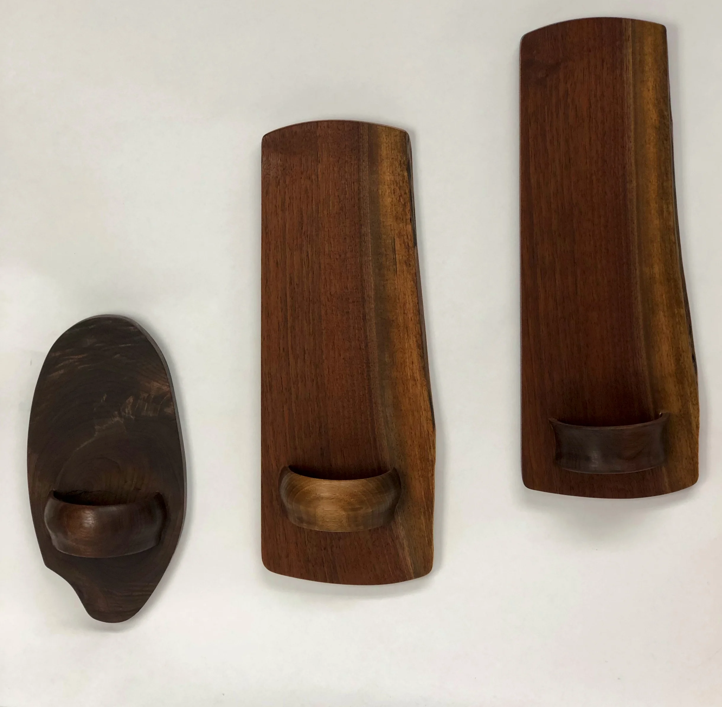 Design study for wall sconces to hold small plants or flowers.