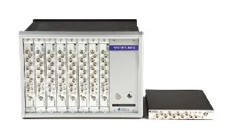Spider-80X Machine Condition Monitoring System, configured in a 64 channel chassis above. The Spider-80X is scalable up to 128 channels.