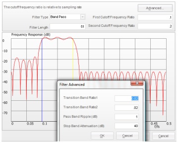 Figure 52. Ramez FIR Filter design dialog.