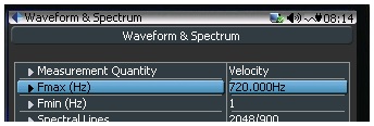 Figure 17: CoCo Display, Setting Fmax