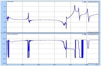Figure 15 A typical Bode Diagram for a beam.