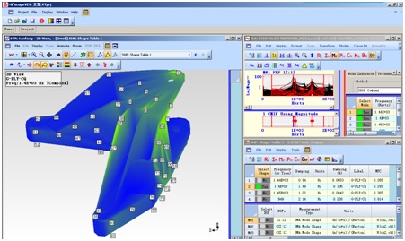 Figure 8. Modal data display window in ME’Scope