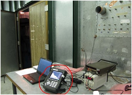 Test Equipment for monitoring Acoustic Emissions tests