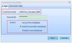 Vibration Data Collector Database Selection