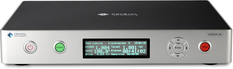 Spider-81 Vibration Control System, eight channel model, scalable for high channel count systems.