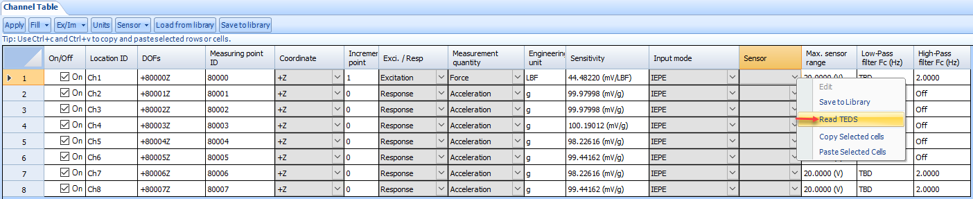 Figure 3 Read TEDS individually