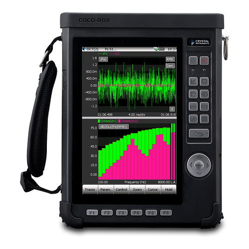 Click here to learn more about the CoCo-80X Dynamic Signal Analyzer