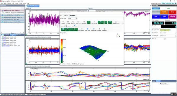 Online Visualization functionality in a FFT test executed in EDM DSA.gif