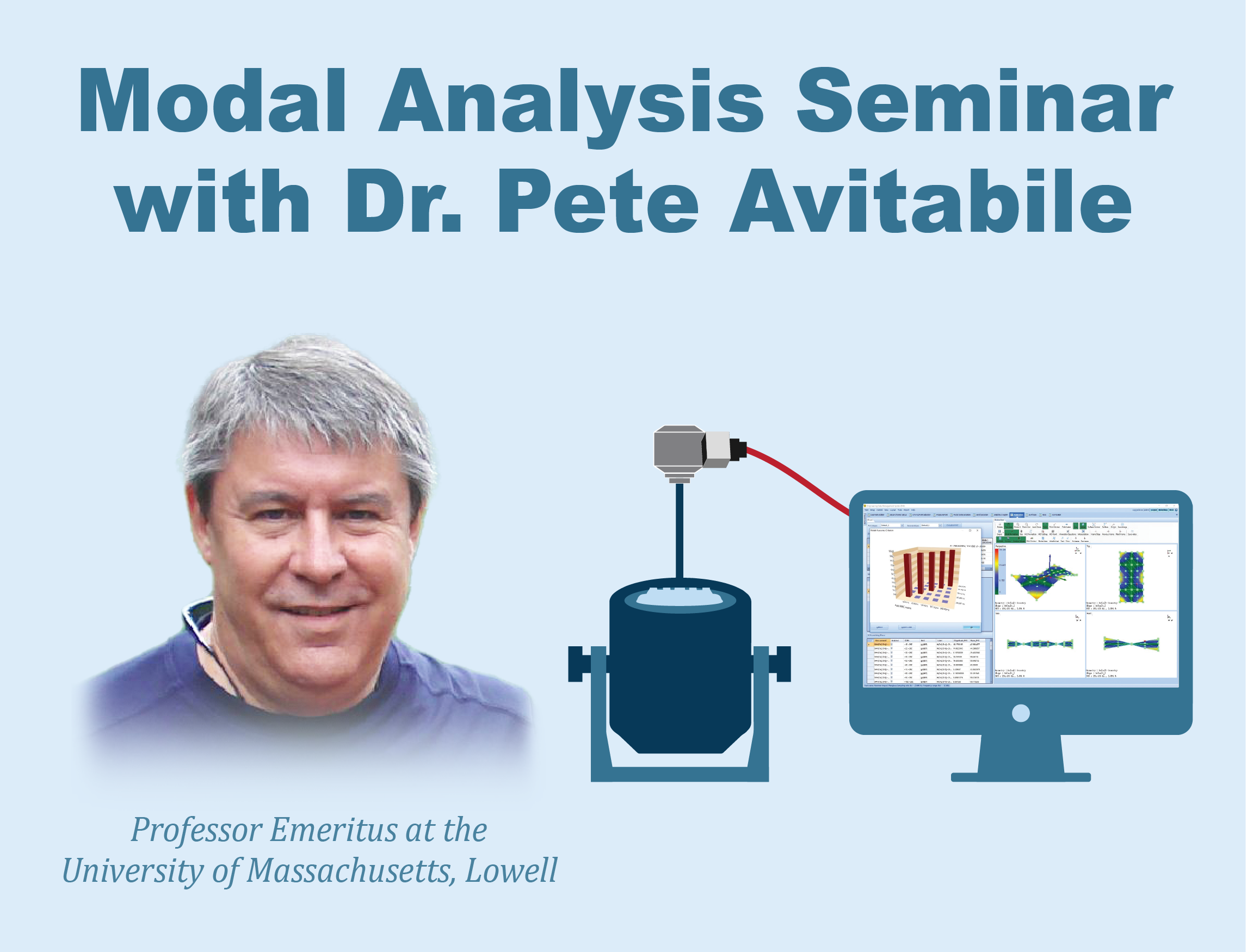 Experimental Modal Analysis Seminar with Dr. Pete Avitabile (May 5-7, 2026)