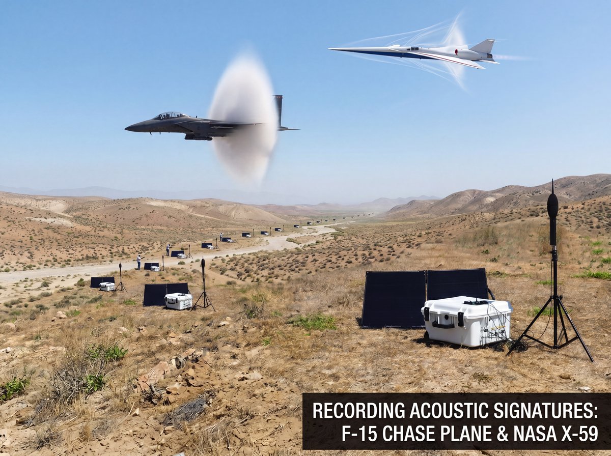 Capturing History: Crystal Instruments GRS Records the First Sonic Event During NASA X-59 Supersonic Flight Testing