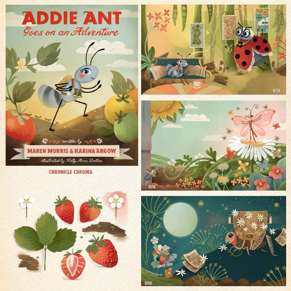 Happy Book Birthday to Addie Ant Goes on an Adventure 💕🐜 

I&rsquo;m so excited for you to finally meet Addie and her friends!! Available now at your favorite bookstore ✨

📕 🐜🐞🦋💕🦗🍅 

✏️ Written by: Maren Morris &amp; Karina Argow
@marenmorri