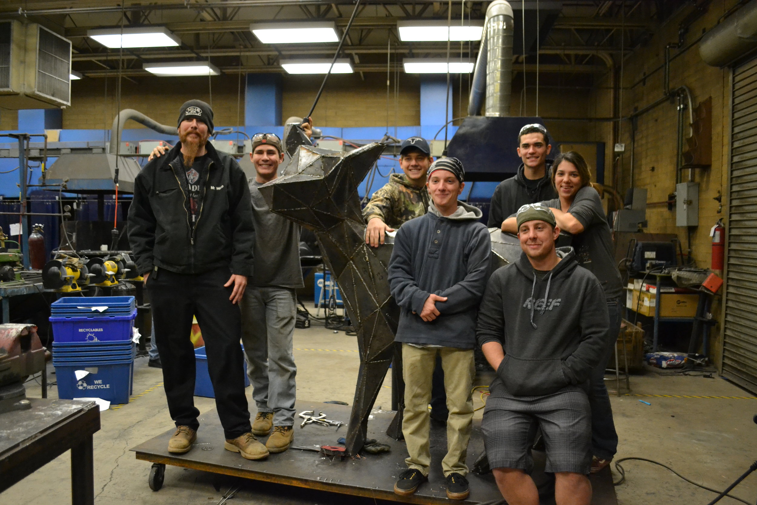 From Left to Right: Ken Webb, Randy Chambliss, Brandon Shulls, John Campbell, Cameron Daily, Makialia Rodriguez, Trevor O'Tool