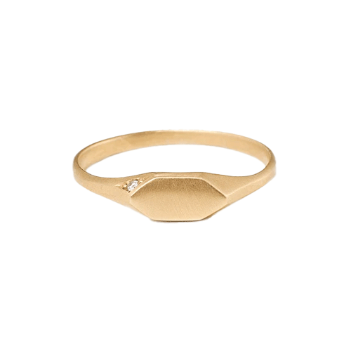   Custom Gold Signet Ring by Vanessa Lianne   Free Diamond Add-on, put “TBM” in the notes 