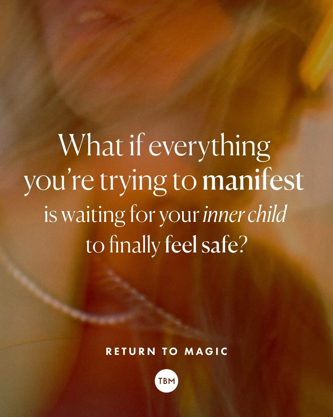 Who were you before the world told you who to be?

Before the pain, shame, and programming that made you dim your light?

Your authenticity is your magnetism. Meaning: The closer you are to your truest, most authentic self, the more easily you manife