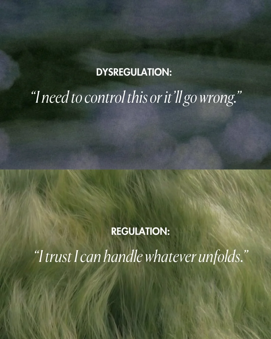 Most people think nervous system regulation means staying calm all the time.

Spoiler alert: it doesn&rsquo;t ❌

The goal isn&rsquo;t to stay calm 24/7&mdash;it&rsquo;s to expand your capacity to tolerate a wider range of emotions without shutting do