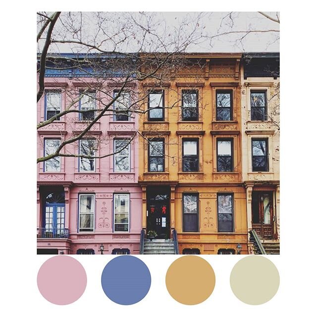 Bed-Stuy Brownstone 📸 by @mo_f0 inspiration...
.
.
.
.
.
#colormenyc #nycpalette #colors #city #design #colorpalette #bedstuy #bedstuybrooklyn #architecture #brooklyn #spring #streetphotography #brownstoner  #architecturehistory #street #nyc #newyor