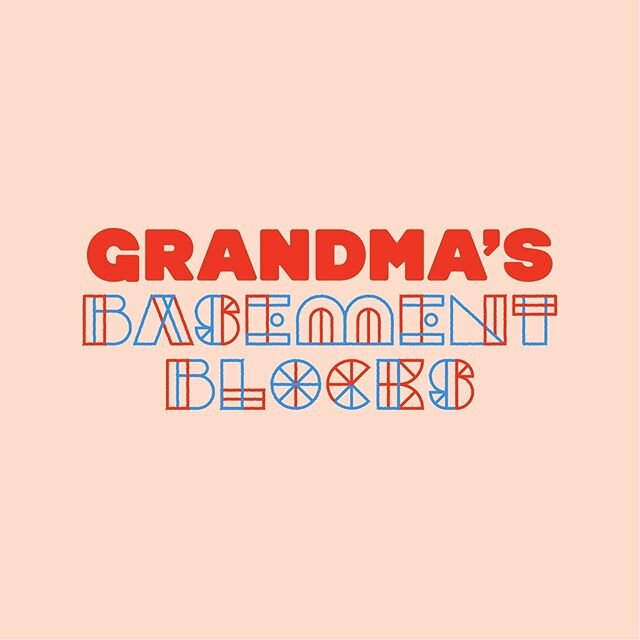 A little peek into the branding inspiration and concepts we worked through last summer/fall for @grandmasbasementblocks