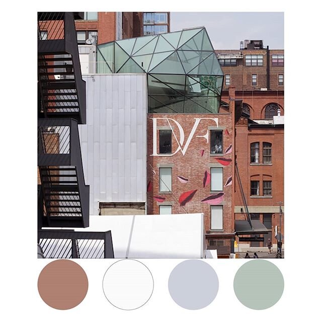 DVF/@work.ac Meatpacking District inspiration...
.
.
.
.
.
#colormenyc #nycpalette #colors #city #design #colorpalette #artdeco  #westside #highline #meatpackingdistrict #architecture #manhattan #streetphotography #street #nyc #newyorkcity #art #grap