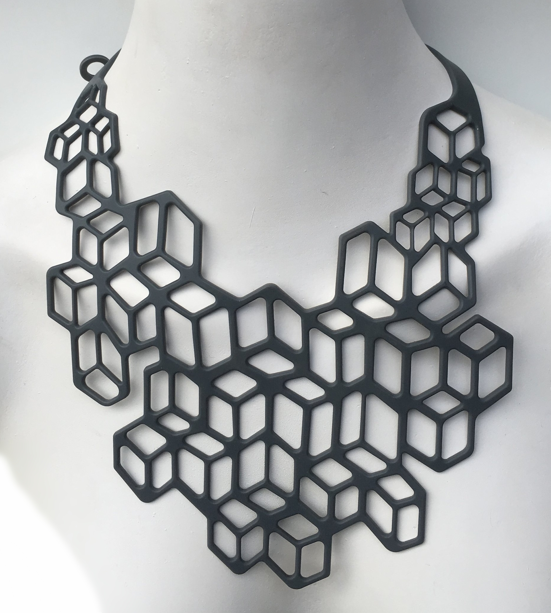 Copy of Statement Jewelry, Melbourne Fashion Design, Melbourne Design, Geometric Fashion, Futuristic Fashion,  Silicone Jewellery, Limited Edition, Statement Necklace, Statement Neckpiece, Geometri...