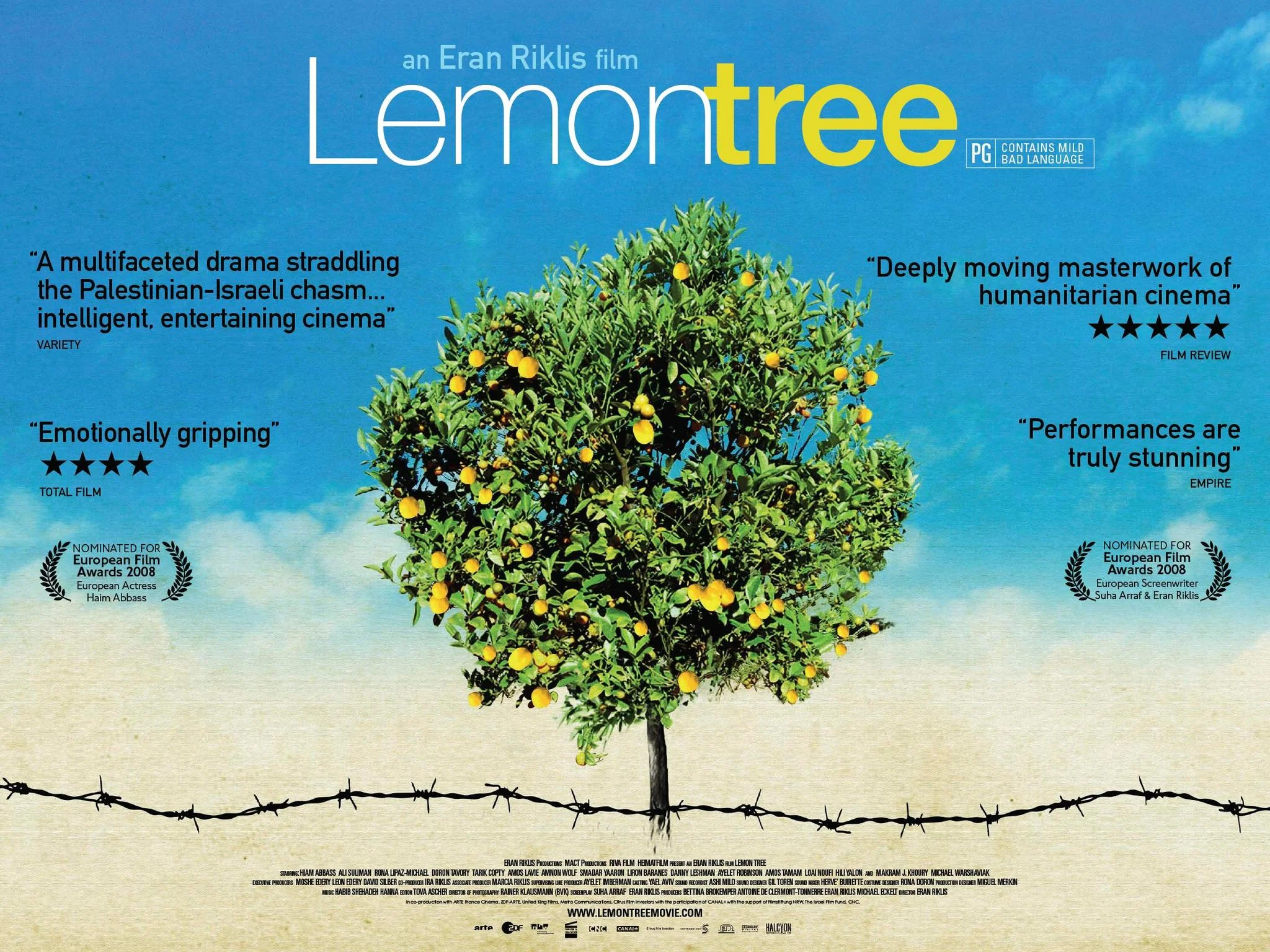 Set in the West Bank, where Palestinian widow Salma Zidane tends her lemon grove. However, when Israeli Defense Minister Navon moves in across the way, his security guards demand she removes the trees, which could shelter terrorists. Refusing to bow down, she engages lawyer Ziad Daud to take her cas e to the Supreme Court, which brings international attention.