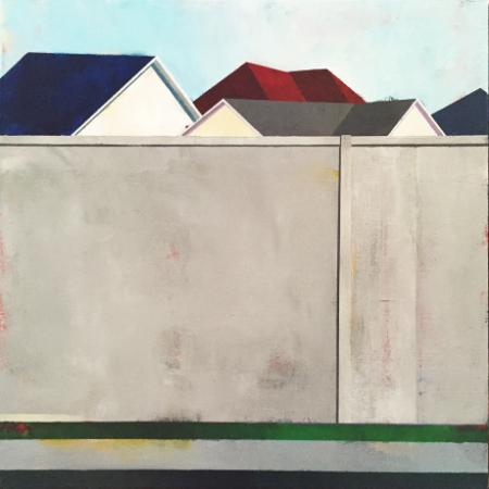 The Great Wall of Friendly Grove 20" x 20" Acrylic