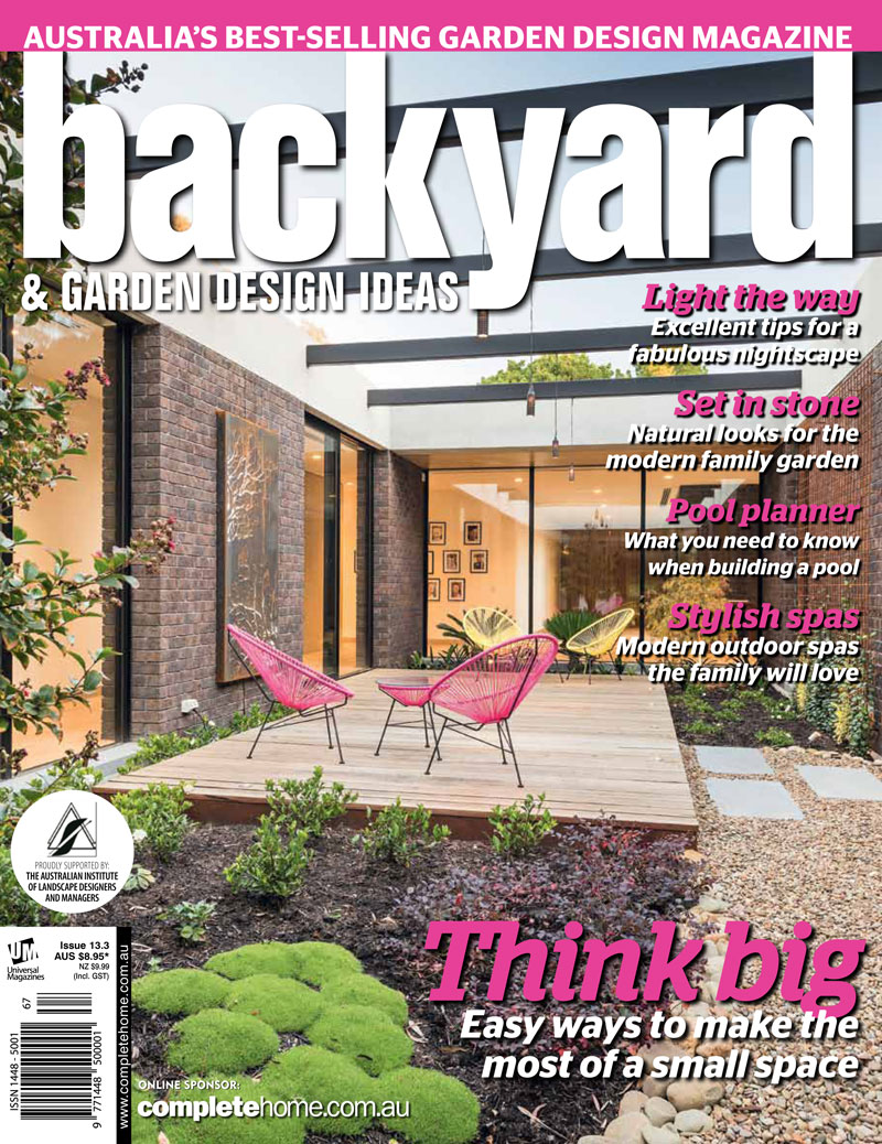 Backyard & Garden Design Ideas August, 2015 Wallis Garden once again featured in an article about successful coastal landscape designs.
