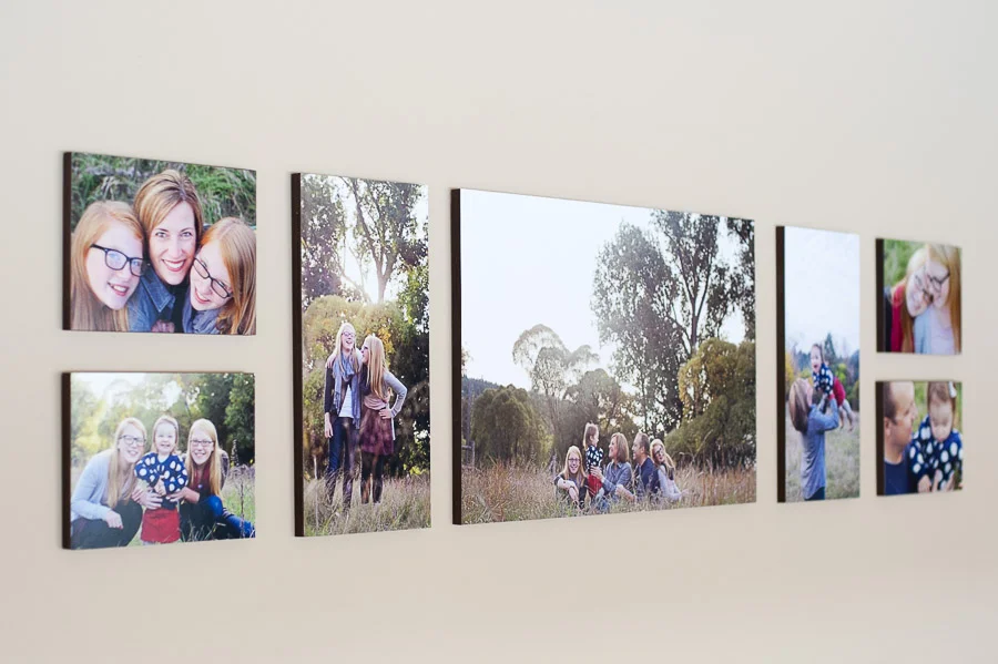 Finished gallery wall in our family room.