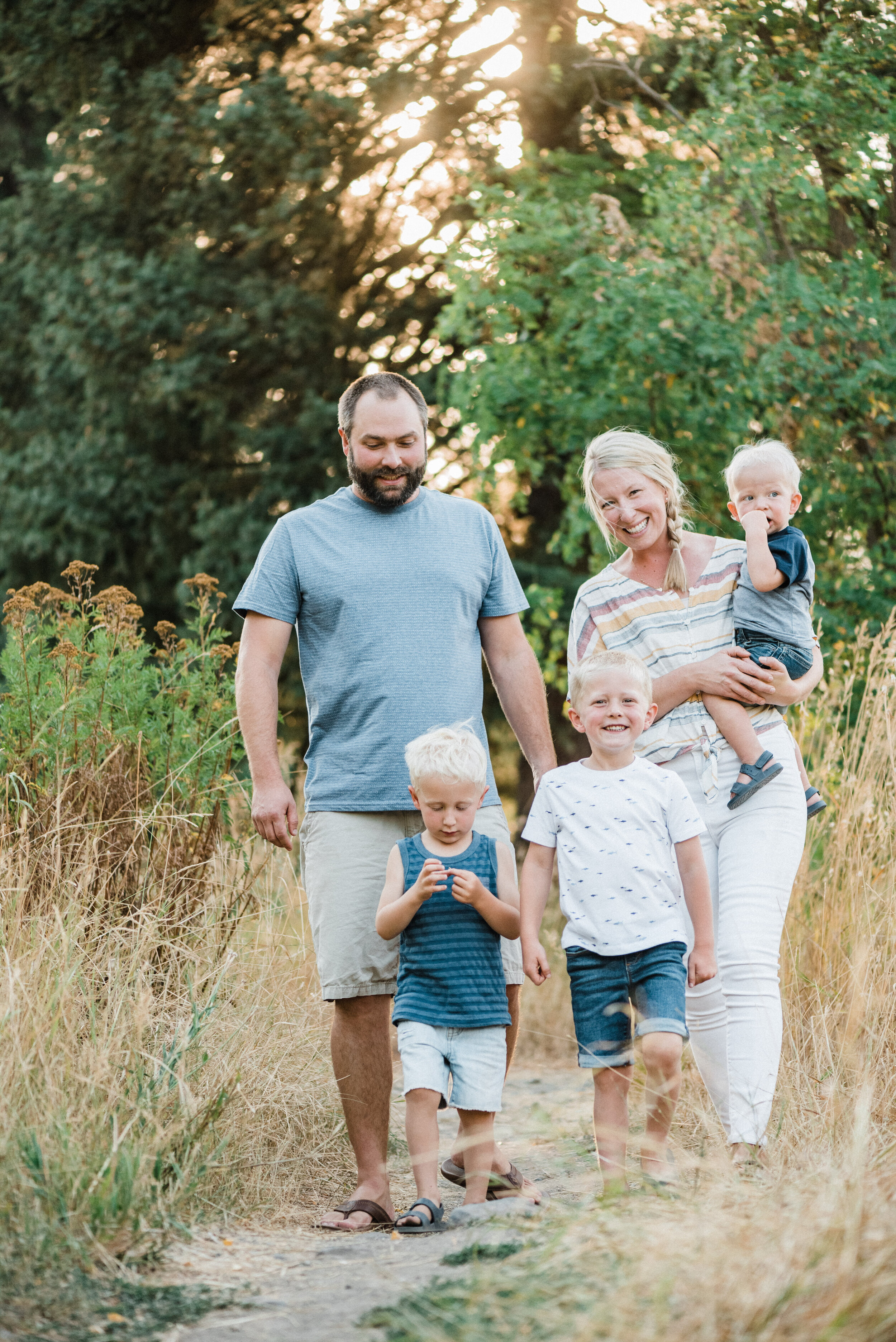 family of five photo session